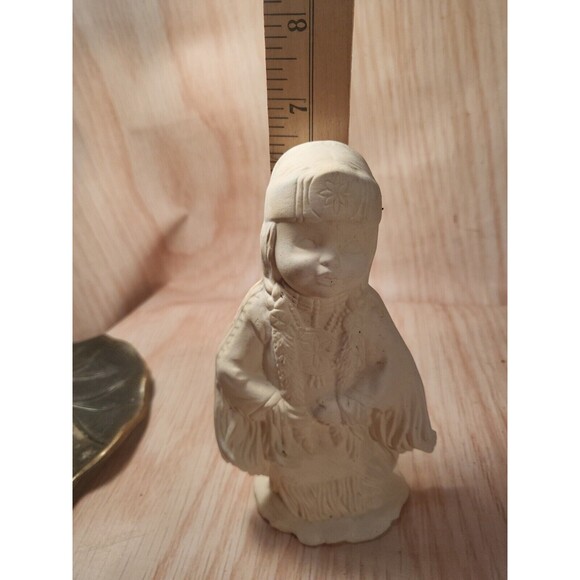 New Ceramic Bisque Ready To Paint Indian Native American GirL - Picture 9 of 13